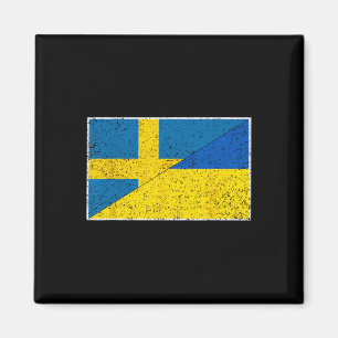 Schweden Ukraine-Flagge Schwedische ukrainische Na Magnet