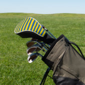 Schweden Ukraine Flagge Streifen Linien Muster bla Golf Headcover (In SItu)