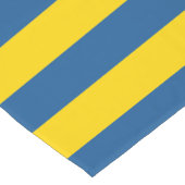 Schweden Ukraine Flagge Streifen Linien Muster bla Kurzer Tischläufer (Ecke)