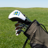 Schweden und die schwedische Flagge mit Ihrem Name Golf Headcover (In SItu)