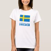 Schweden und die schwedische Flagge T-Shirt (Vorderseite)