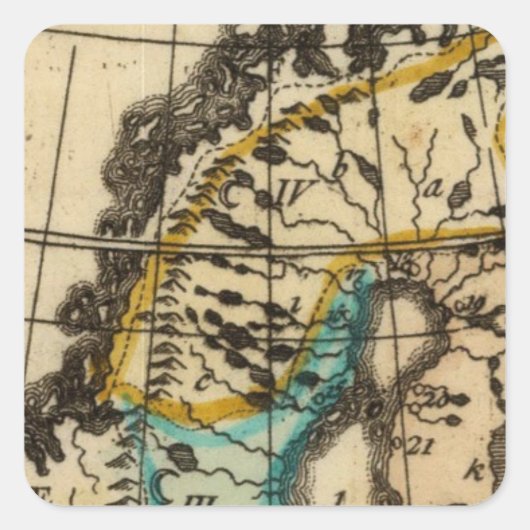 Schweden und Finnland Quadratischer Aufkleber (Vorderseite)