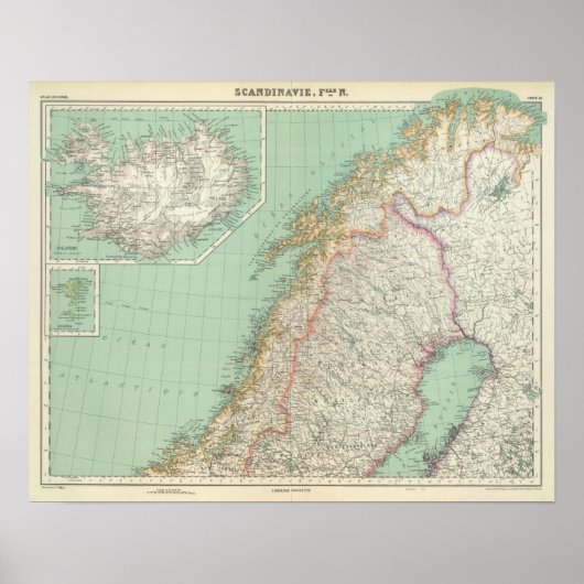 Schweden und Island Poster (Vorne)