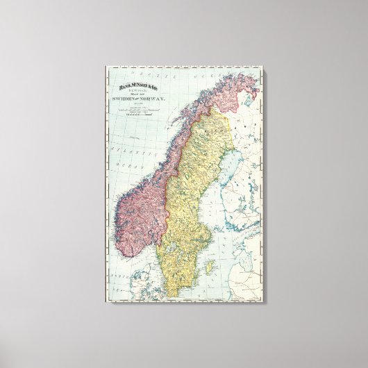 Schweden und Norwegen 2 Leinwanddruck (Vorderseite)