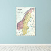 Schweden und Norwegen 2 Leinwanddruck (Insitu (Holzboden))