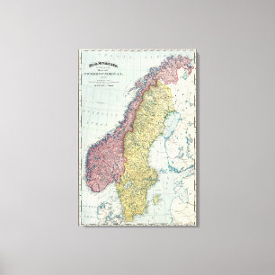 Schweden und Norwegen 2 Leinwanddruck