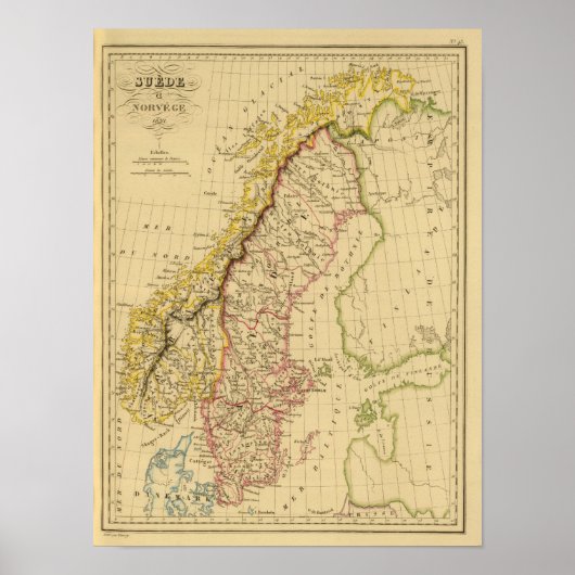 Schweden und Norwegen 3 Poster (Vorne)