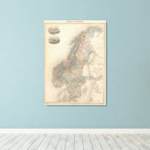 Schweden und Norwegen 4 Leinwanddruck (Insitu (Holzboden))