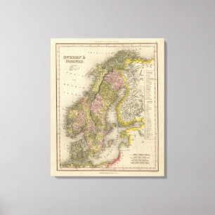 Schweden und Norwegen 5 Leinwanddruck