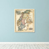 Schweden und Norwegen 5 Leinwanddruck (Insitu (Holzboden))