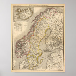 Schweden und Norwegen 5 Poster
