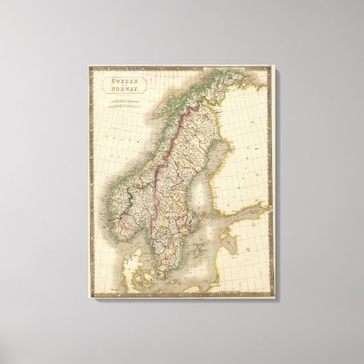 Schweden und Norwegen 6 Leinwanddruck (Vorderseite)