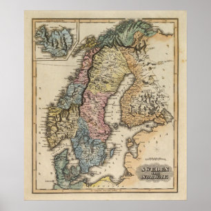 Schweden und Norwegen 6 Poster