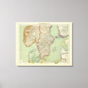 Schweden und Norwegen 7 Leinwanddruck