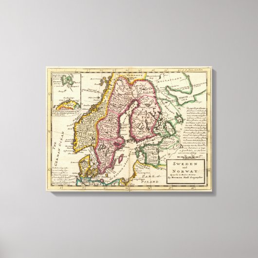 Schweden und Norwegen 7 Leinwanddruck (Vorderseite)