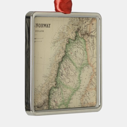 Schweden und Norwegen 7 Silbernes Ornament (Rechts)