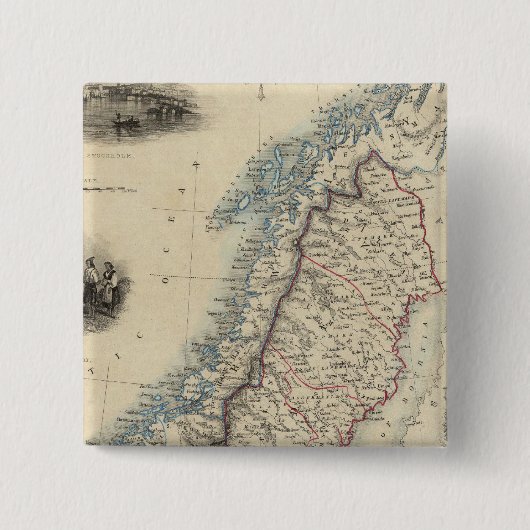 Schweden und Norwegen 8 Button (Vorderseite)