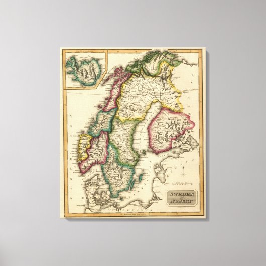 Schweden und Norwegen 8 Leinwanddruck (Vorderseite)