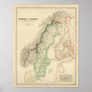 Schweden und Norwegen 8 Poster