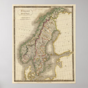 Schweden und Norwegen 9 Poster