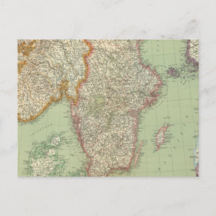 Schweden und Norwegen 9 Postkarte