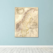 Schweden und Norwegen Leinwanddruck (Insitu (Holzboden))