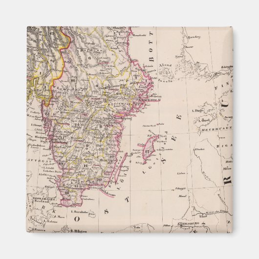 Schweden und Norwegen Magnet (Vorne)