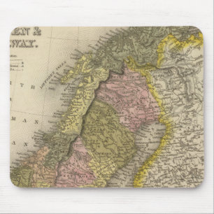 Schweden und Norwegen Mousepad