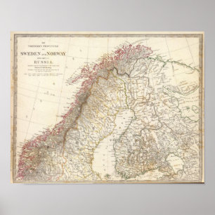 Schweden und Norwegen, Norden, Russland Poster