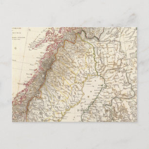 Schweden und Norwegen, Norden, Russland Postkarte