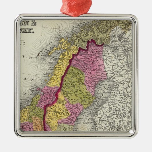 Schweden und Norwegen Ornament Aus Metall (Vorne)