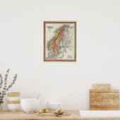 Schweden und Norwegen Poster (Küche)