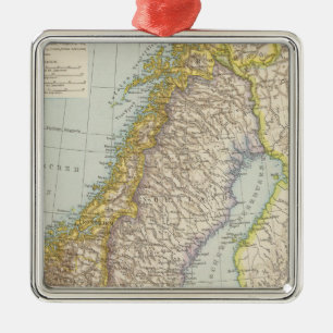 Schweden und Norwegen Silbernes Ornament