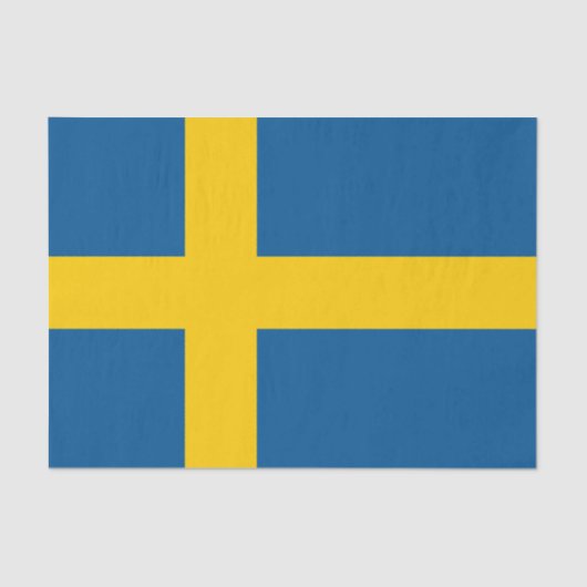Schweden und Schweden Flag Tissue Paper/Modededeko Seidenpapier (Vorderseite)