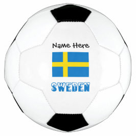 Schweden und Schwedische Flagge mit Ihrem Namen Fu Fußball