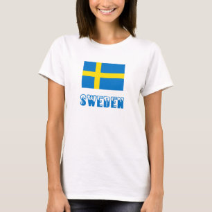 Schweden und schwedische Flagge T-Shirt
