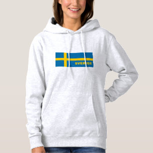 Schweden unter schwedischer Flagge Hoodie