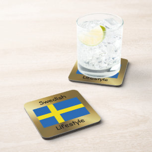 Schweden Untersetzer + Text