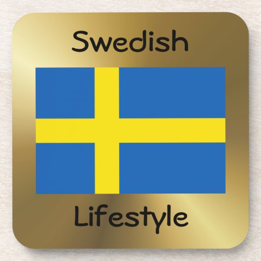 Schweden Untersetzer + Text (Vorderseite)