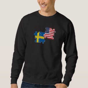 Schweden USA Liebe Roots Schwedische amerikanische Sweatshirt