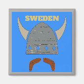 Schweden, Viking Head Magnet (Vorne)