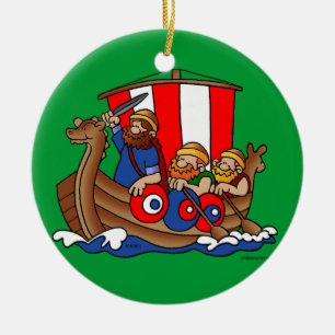 Schweden - Viking-Weihnachtsverzierung Keramik Ornament