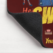 Schweden Vintage Flagge und Elche Souvenir Mousepad (Ecke)