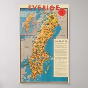 Schweden Vintage Poster 1931