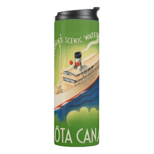 Schweden Vintage-Reisebecher Thermosbecher