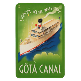 Schweden Vintage-Reisemagnet Magnet