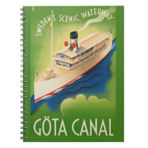 Schweden Vintage Travel Notebook Notizblock