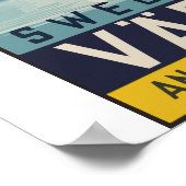 Schweden - Vintage Travel Poster (Ecke)