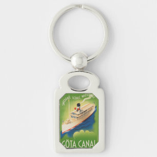 Schweden Vintage Travel Schlüsselkette Schlüsselanhänger