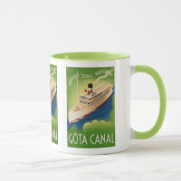 Schweden Vintage Travel Tasse